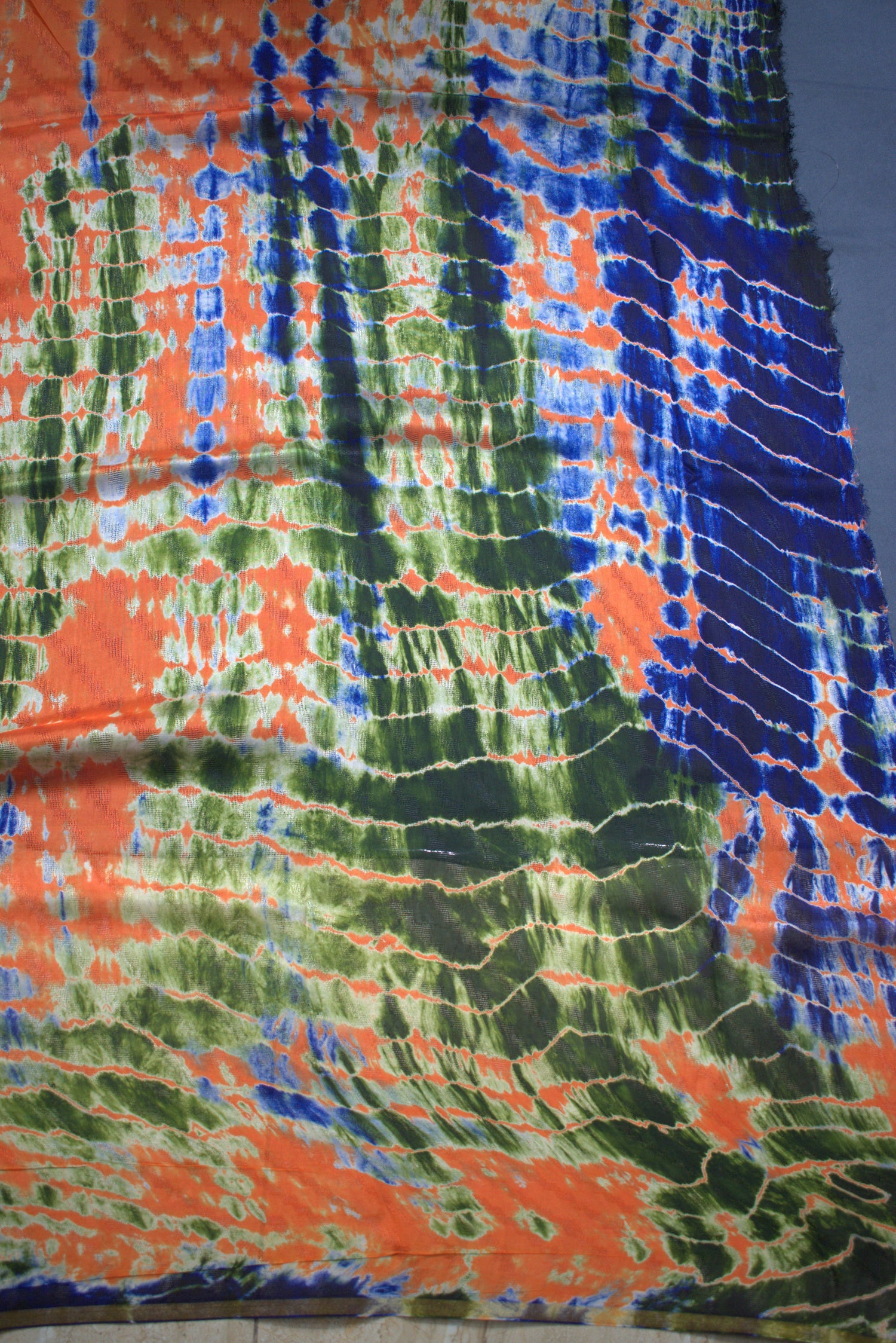 BLACK- GEORGETTE SAREE WITH SHIOBORI TIE & DIE