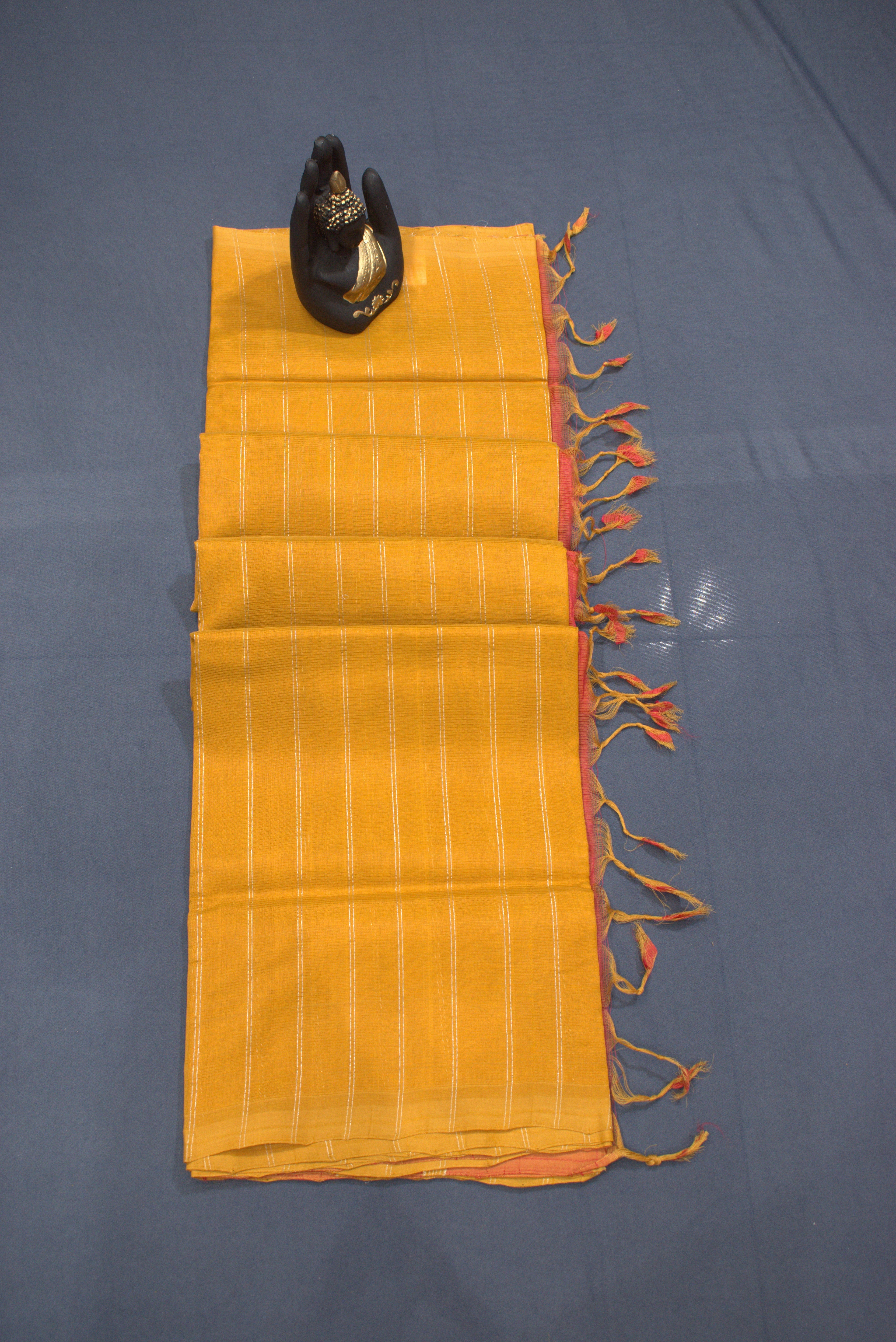 YELLOW- PLANE MANGALAGIRI SAREE