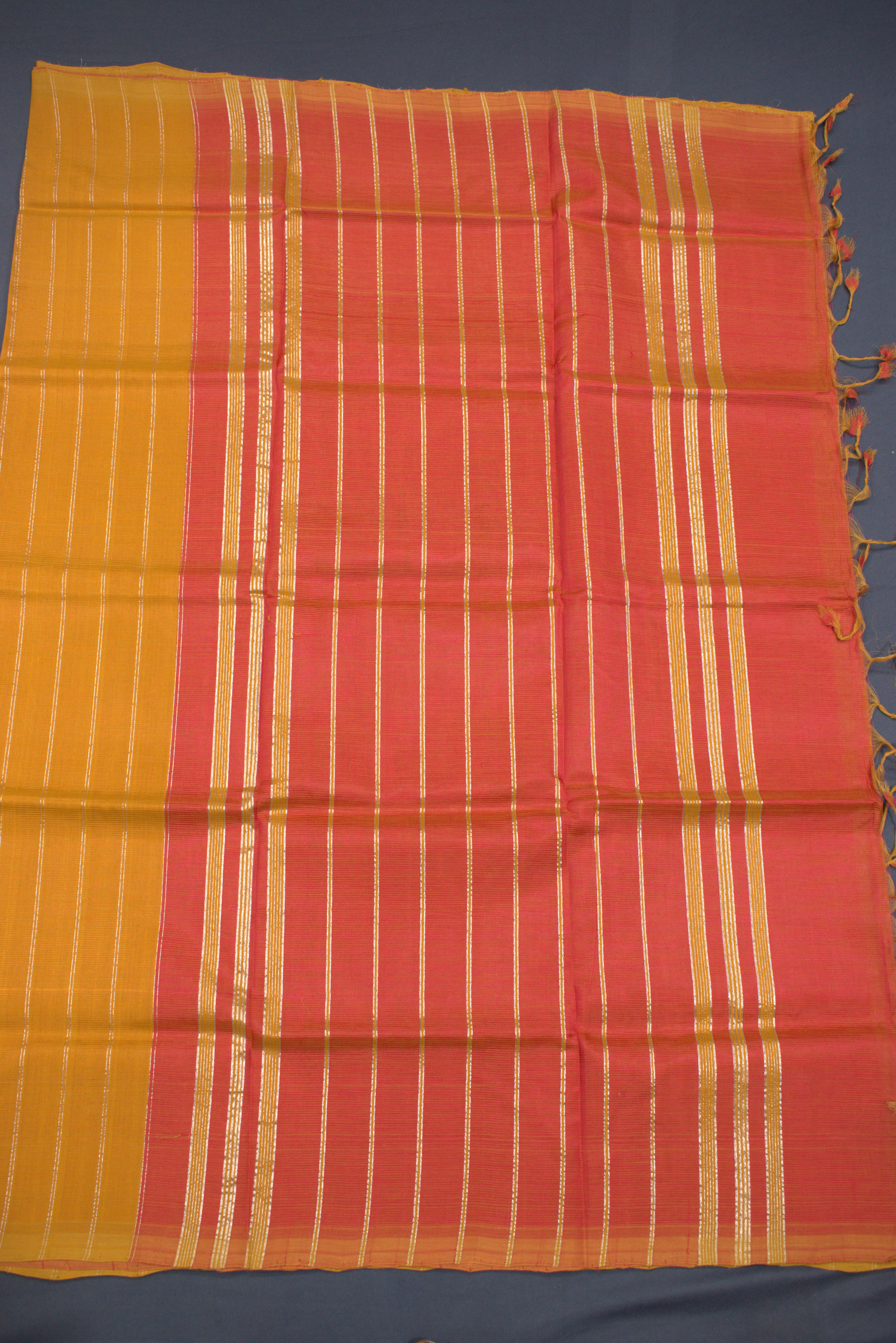 YELLOW- PLANE MANGALAGIRI SAREE