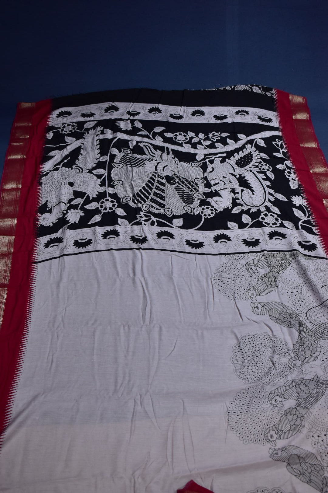 ONION PINK- CHANDERI PRINT COTTON SAREE