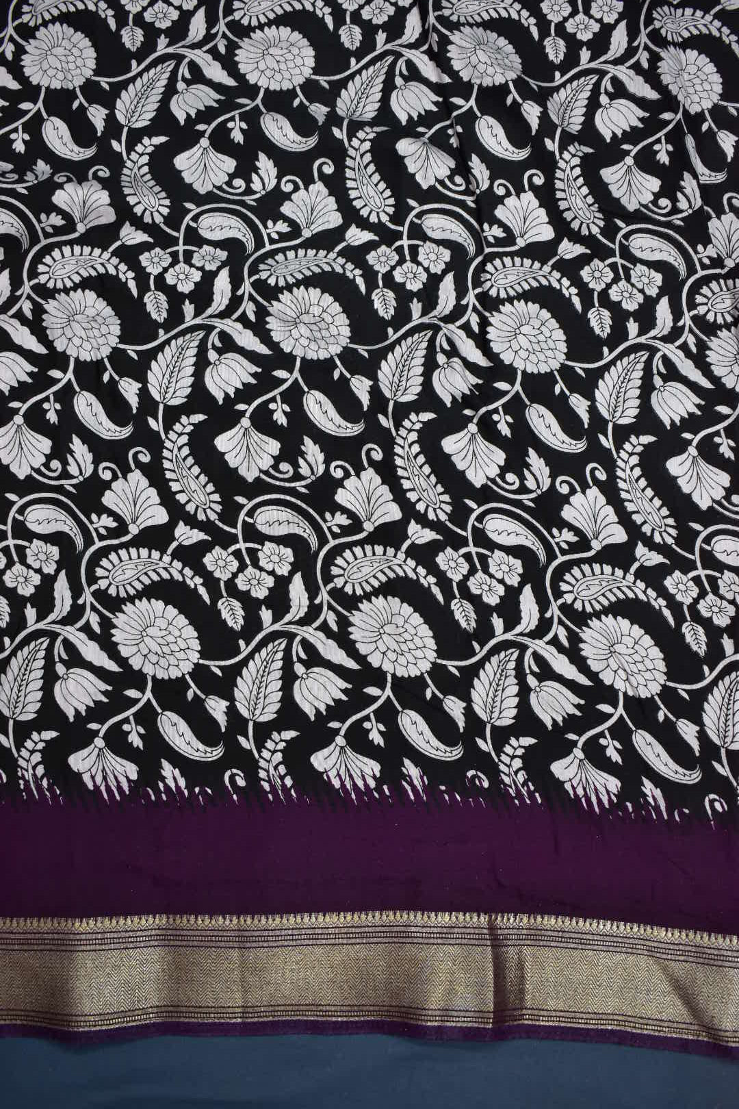ONION PINK- CHANDERI PRINT COTTON SAREE