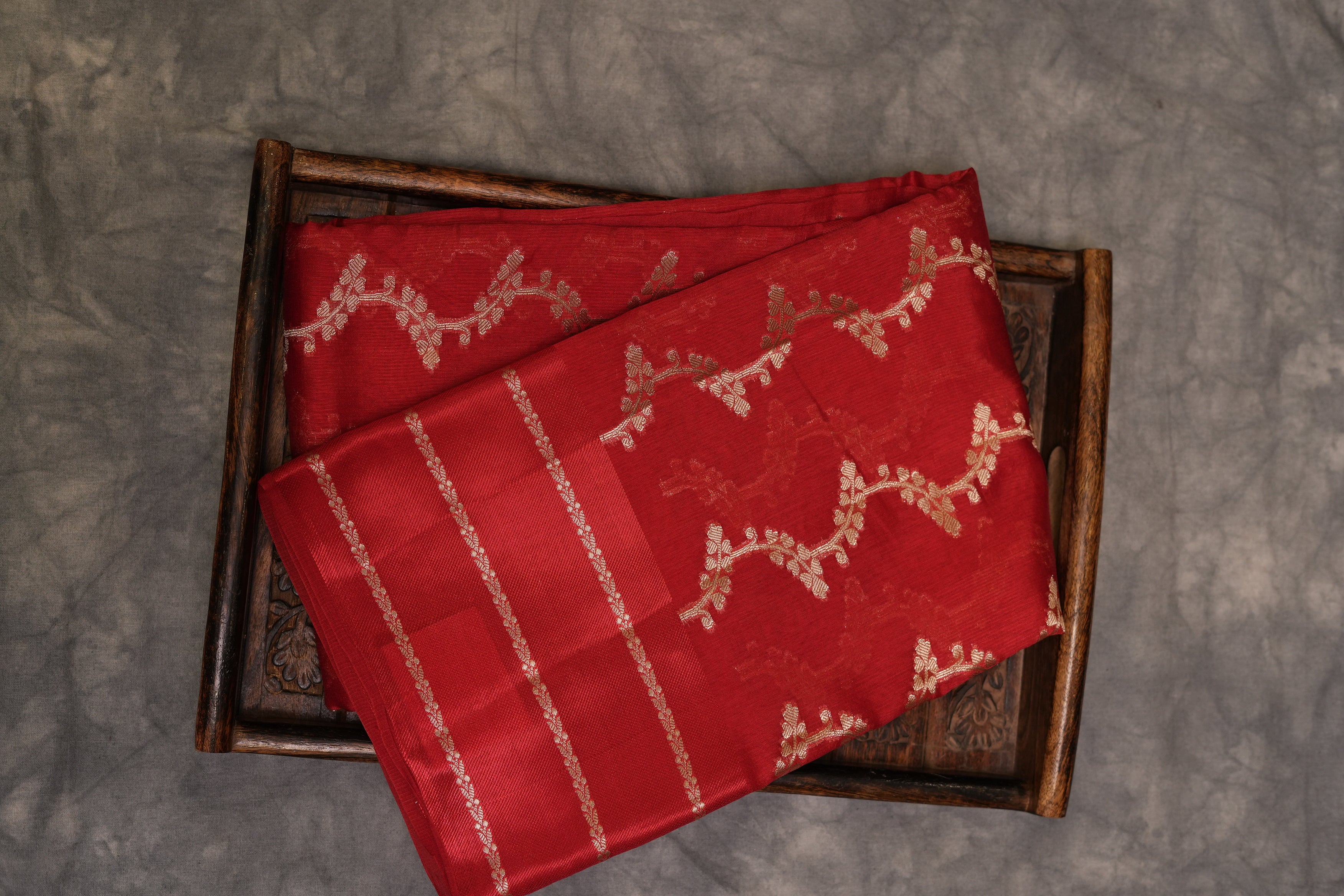 RAW MANGO SAREE- RED