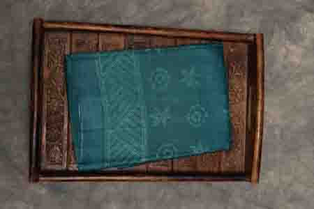 PURE TUSSAR SAREE-RAMA GREEN