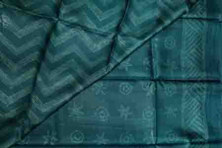 PURE TUSSAR SAREE-RAMA GREEN