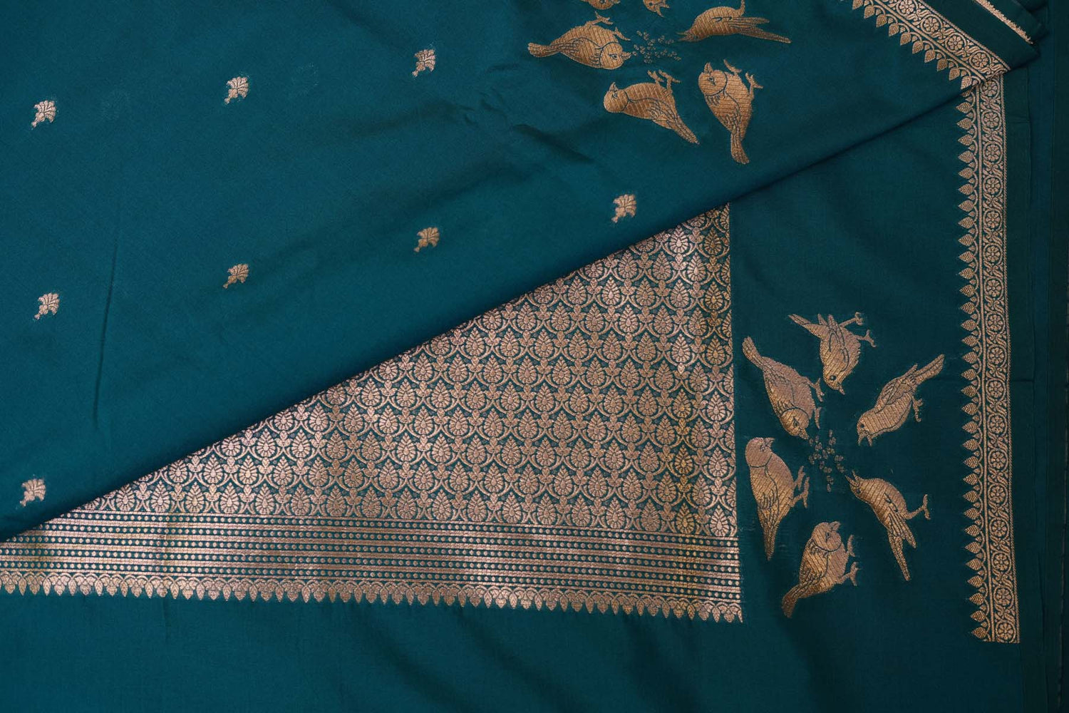 BENARASI SILK SAREE- ROBIN BLUE