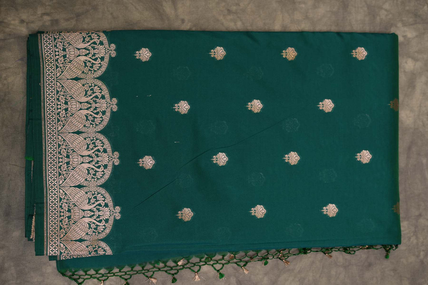 BENARASI SILK SAREE-  GREEN