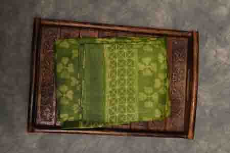 PURE TUSSAR SAREE-GREEN