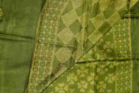 PURE TUSSAR SAREE-GREEN