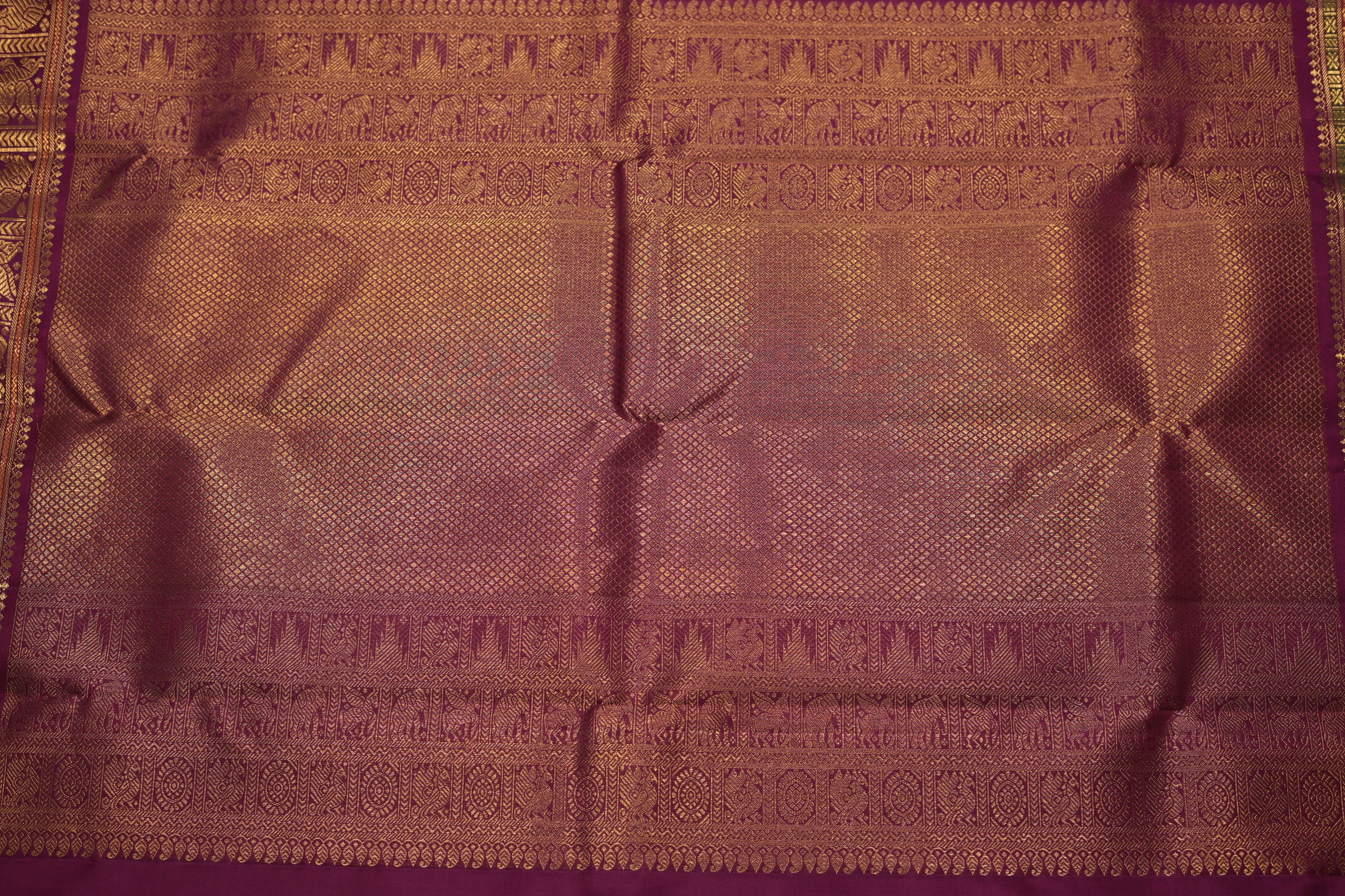 VINTAGE KANJEEVARAM - PISTA GREEN