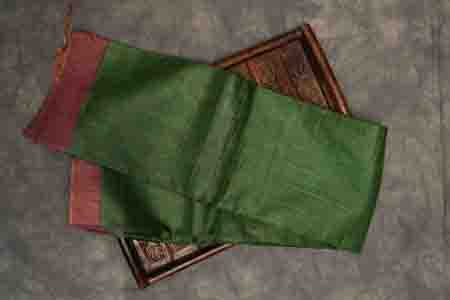 PURE TUSSAR SAREES-PESARA GREEN