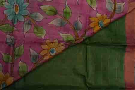 PURE TUSSAR SAREES-PESARA GREEN