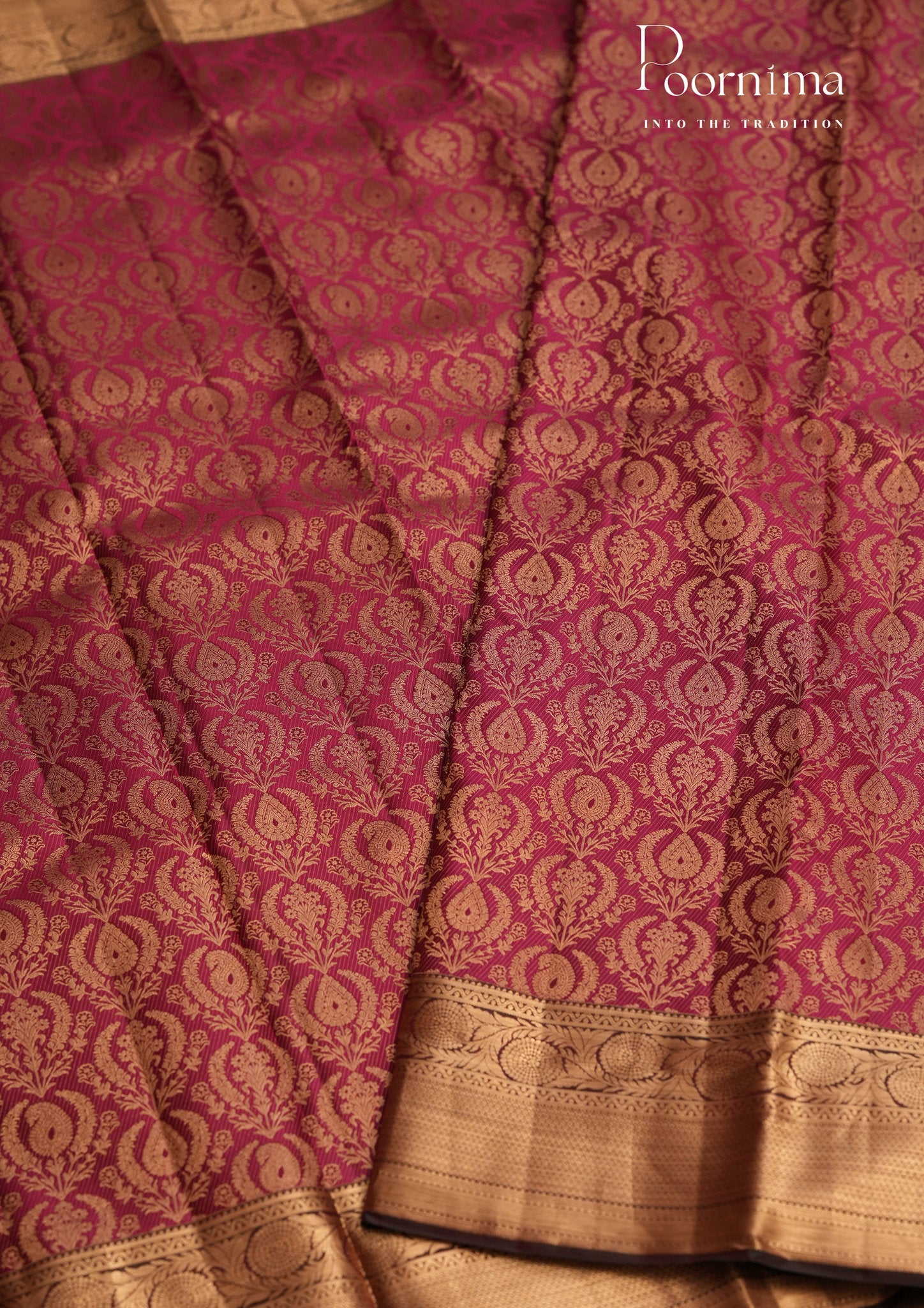 PURE VINTAGE KANCHI PATTU SAREE - KADHAMBARI SILKS