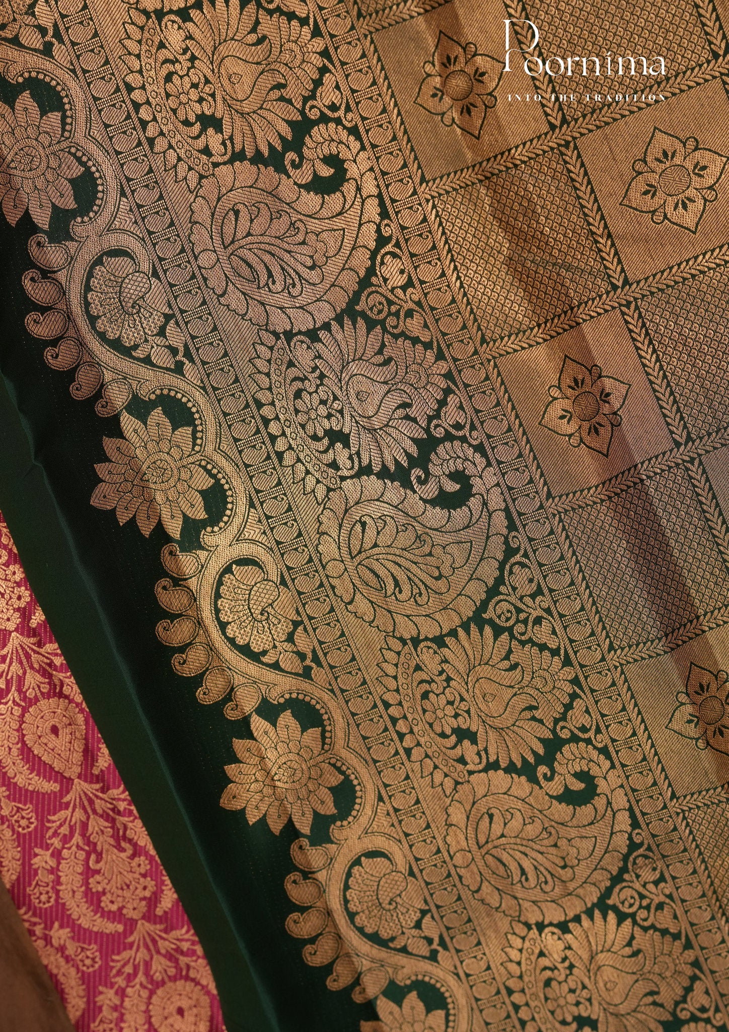 PURE VINTAGE KANCHI PATTU SAREE - KADHAMBARI SILKS