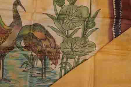 PURE TUSSAR SAREE- YELLOW