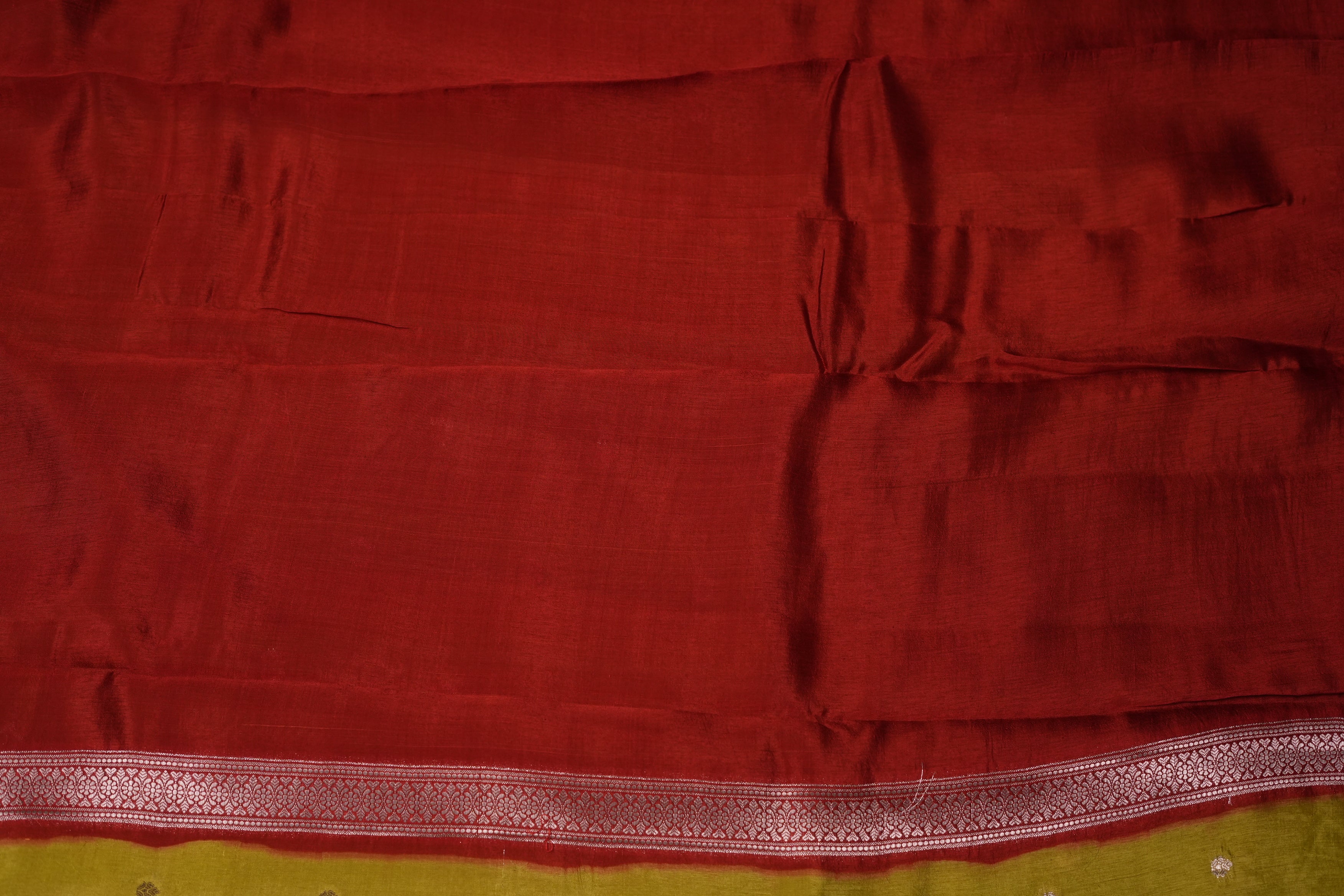 RAW MANGO SAREE- PARROT GREEN