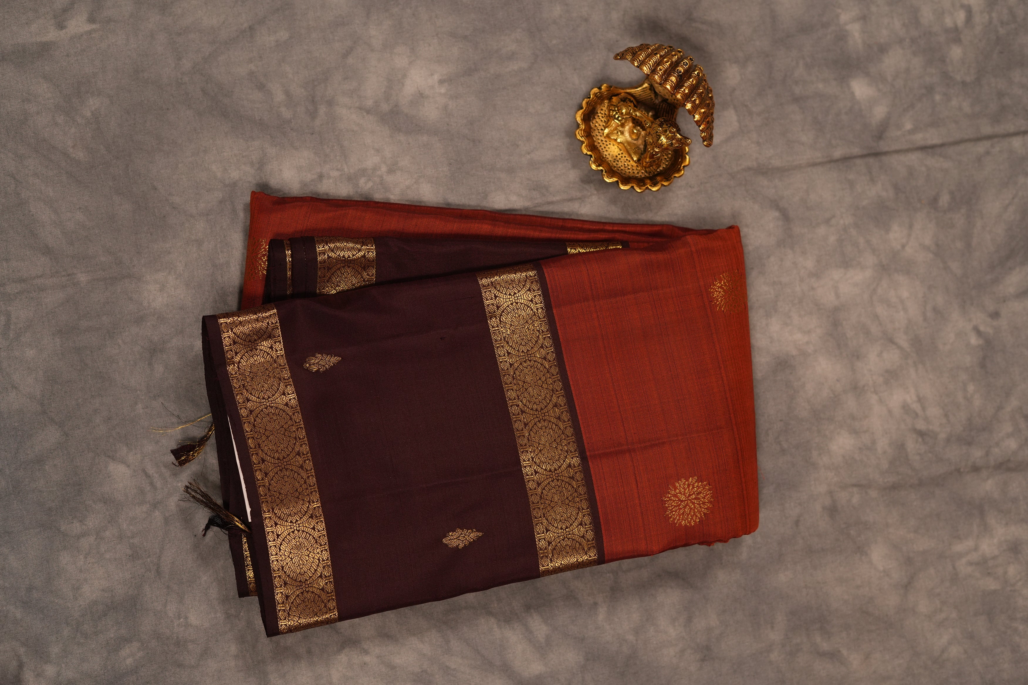 VINTAGE KANJEEVARAM - BROWN