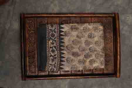 PURE TUSSAR SAREE- CREAM