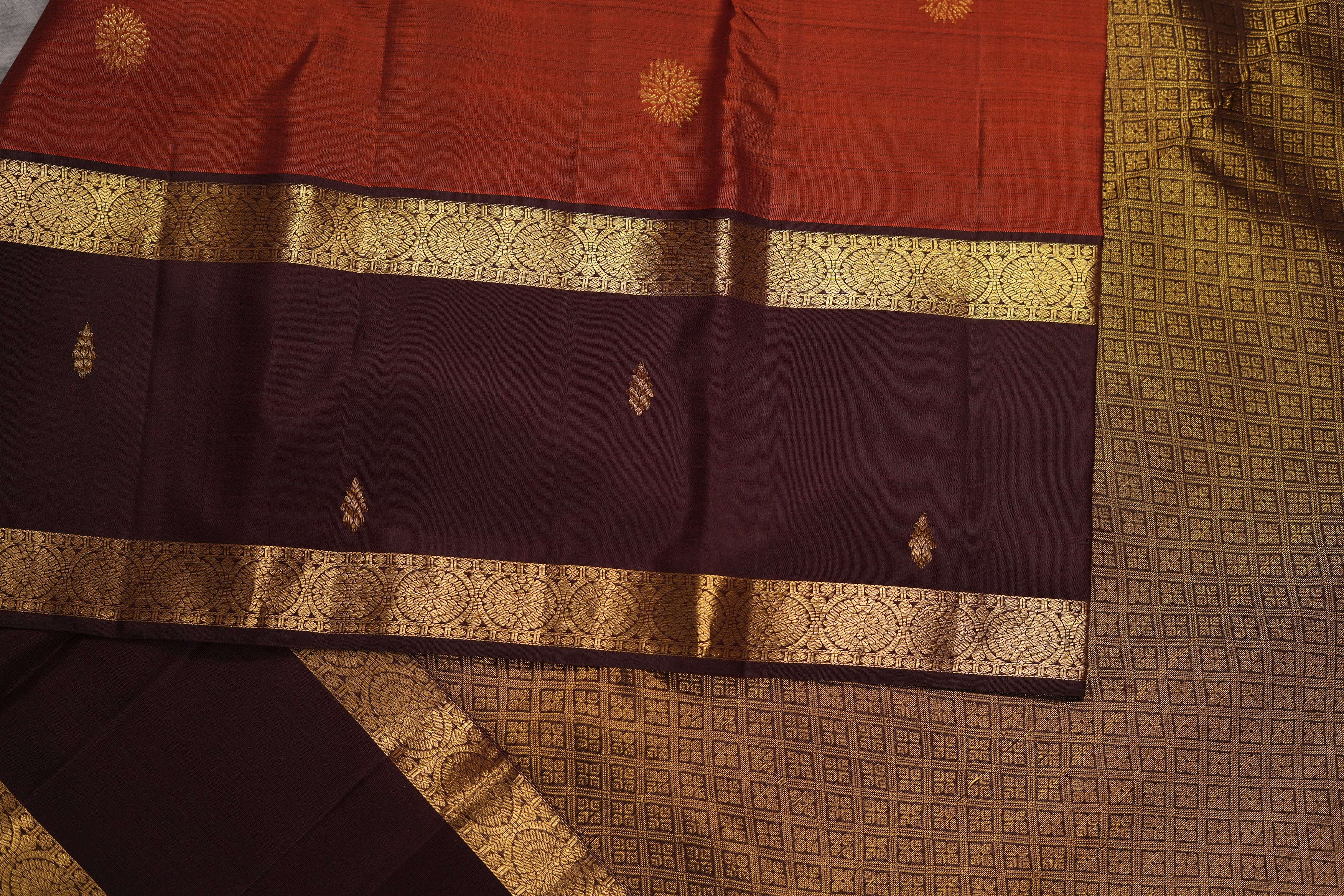 VINTAGE KANJEEVARAM - BROWN
