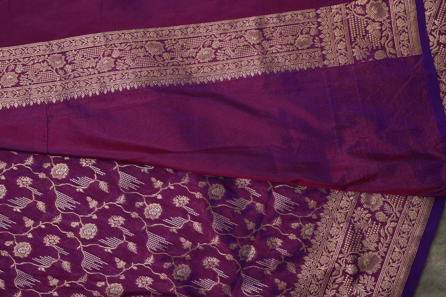 BENARASI SILK SAREE- PURPLE