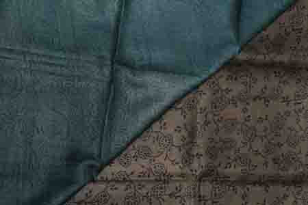 PURE TUSSAR SAREE-EBONY BLACK