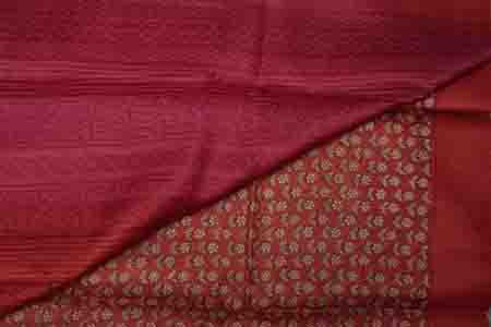 PURE TUSSAR SAREE- SALMON PINK