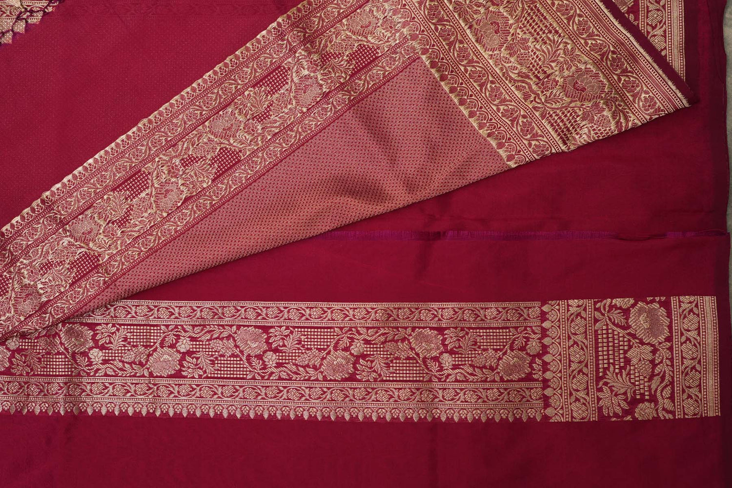 BENARASI SILK SAREE- WINE