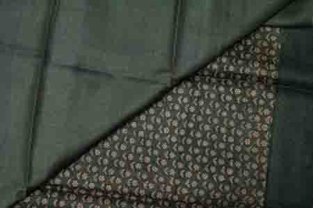 PURE TUSSAR SAREE- GREEN