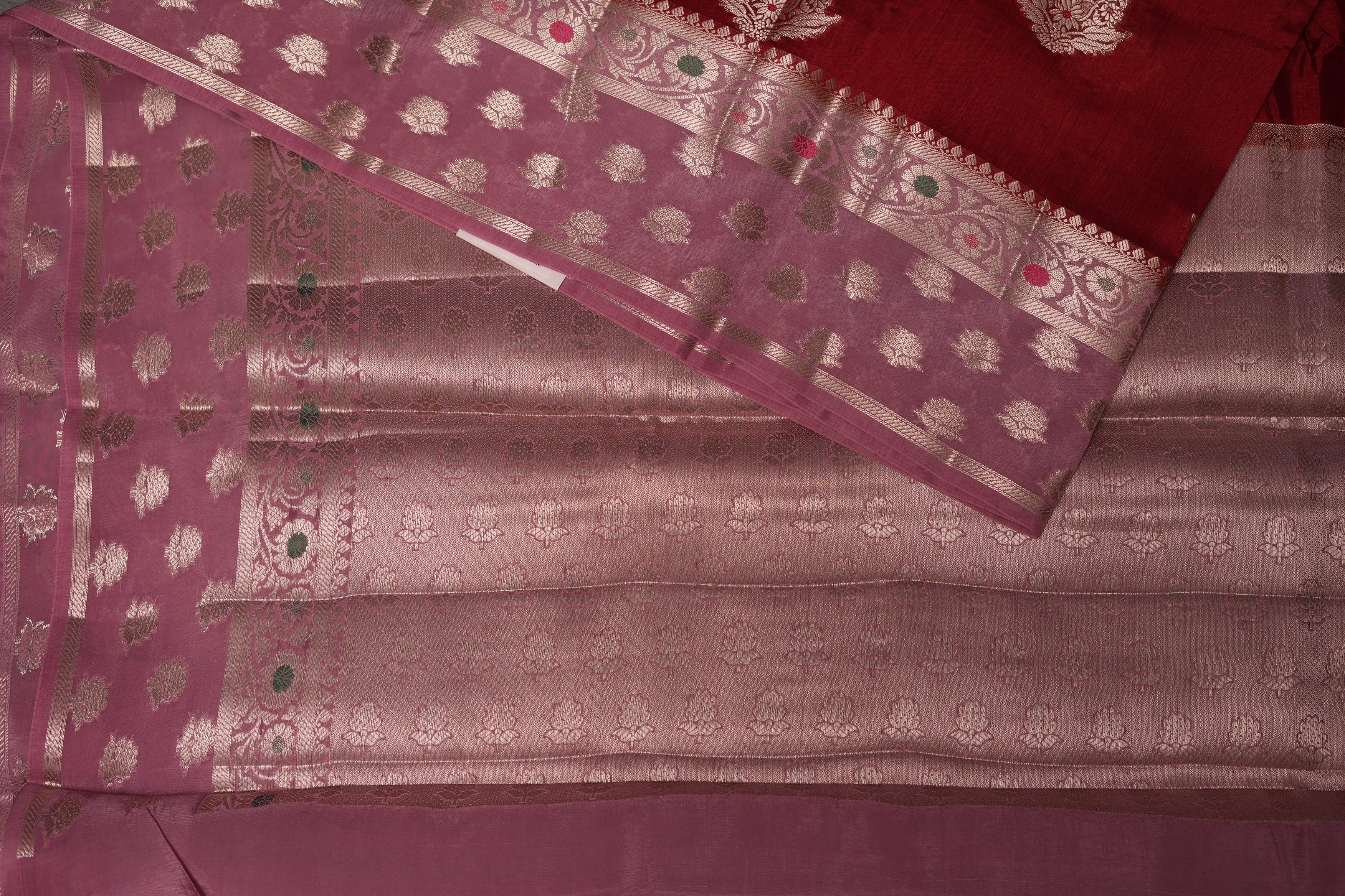 RAW MANGO SAREE-TOMATO RED