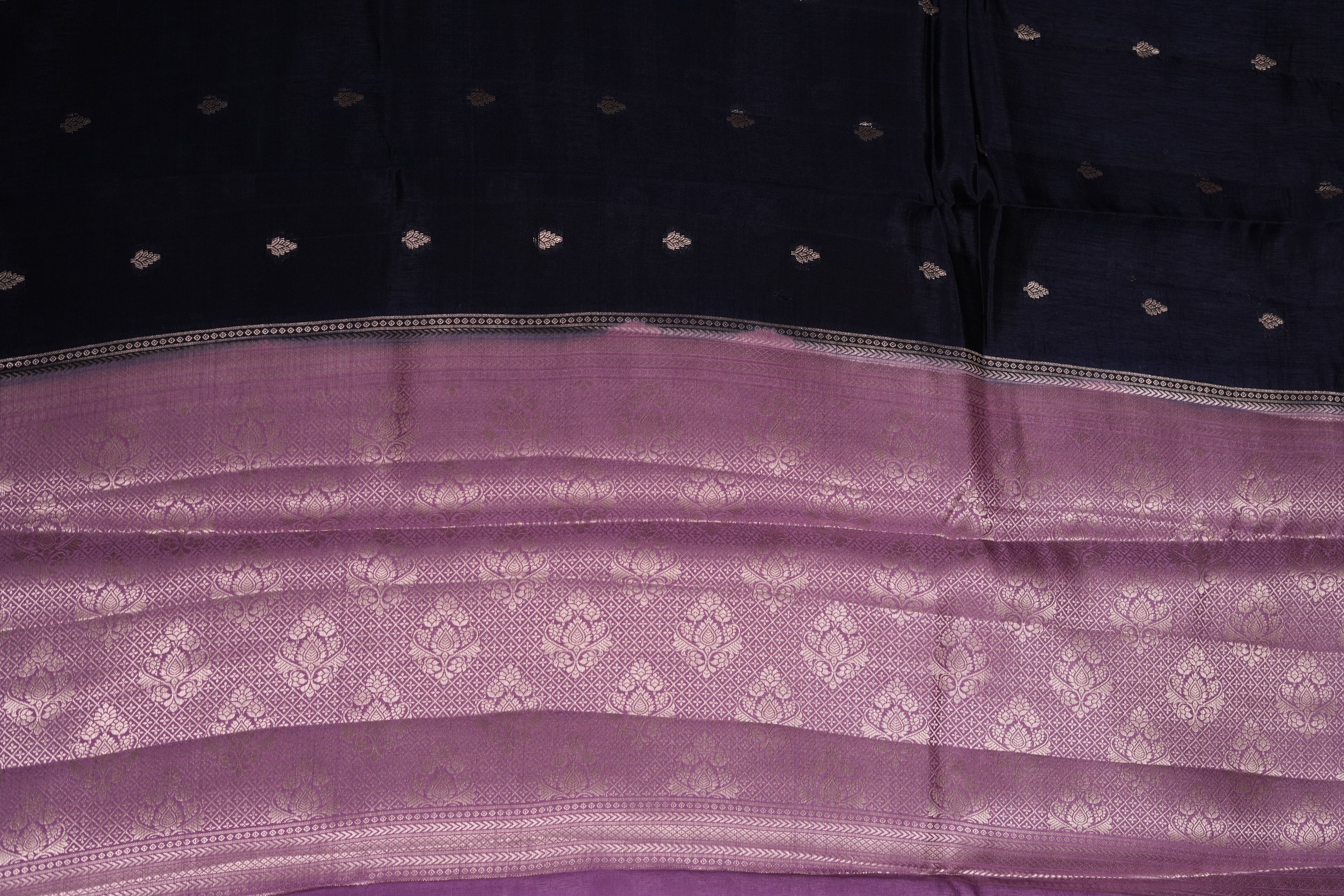 RAW MANGO SAREE- NAVY BLUE