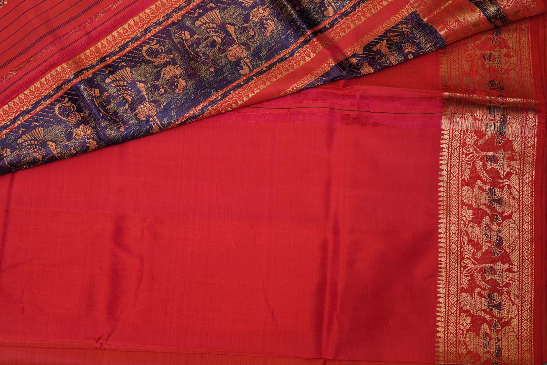 SALEM PATTU SAREE- TOMATO PINK