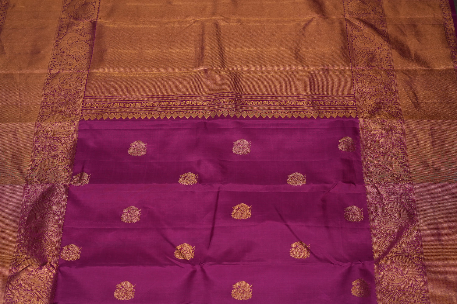 VINTAGE KANJEEVARAM - DARK MAGENTA