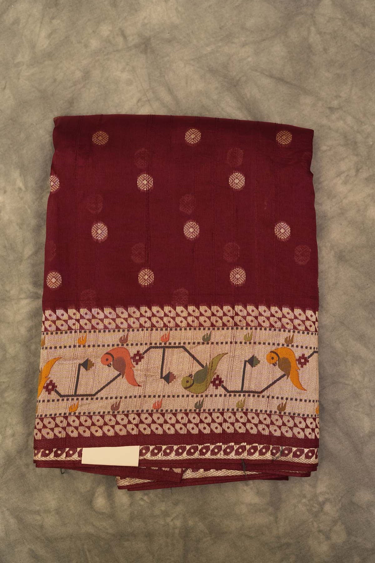 BENARASI GEORGETTE SAREE- BURGUNDY