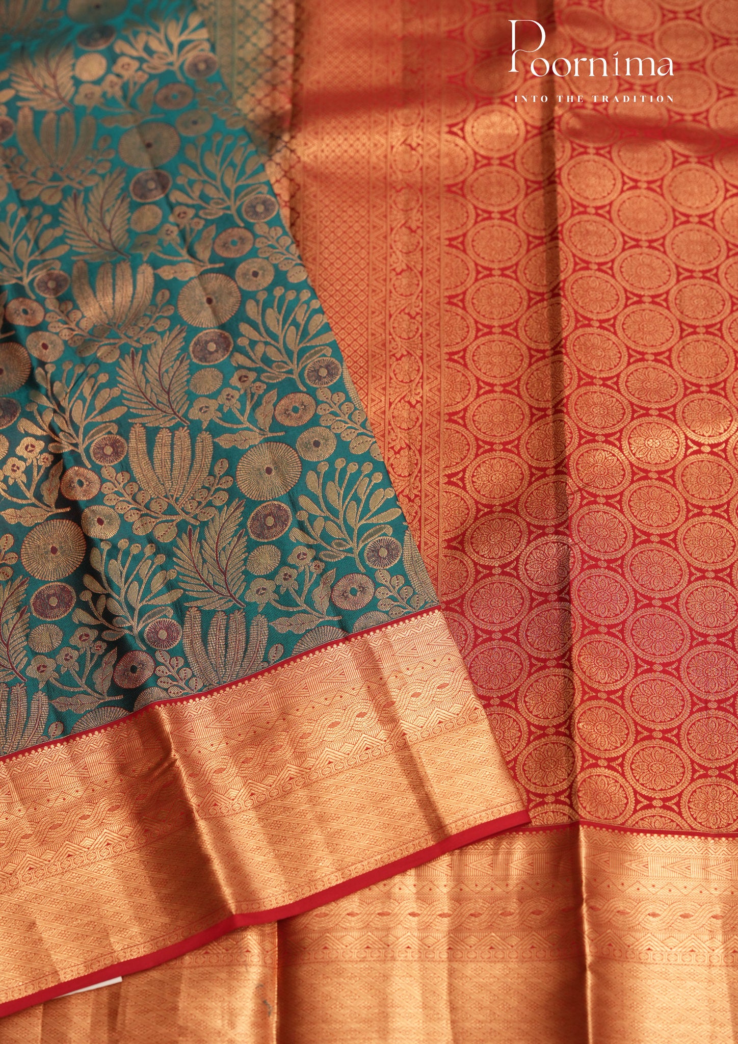 PURE VINTAGE KANCHI PATTU SAREE - KADHAMBARI SILKS
