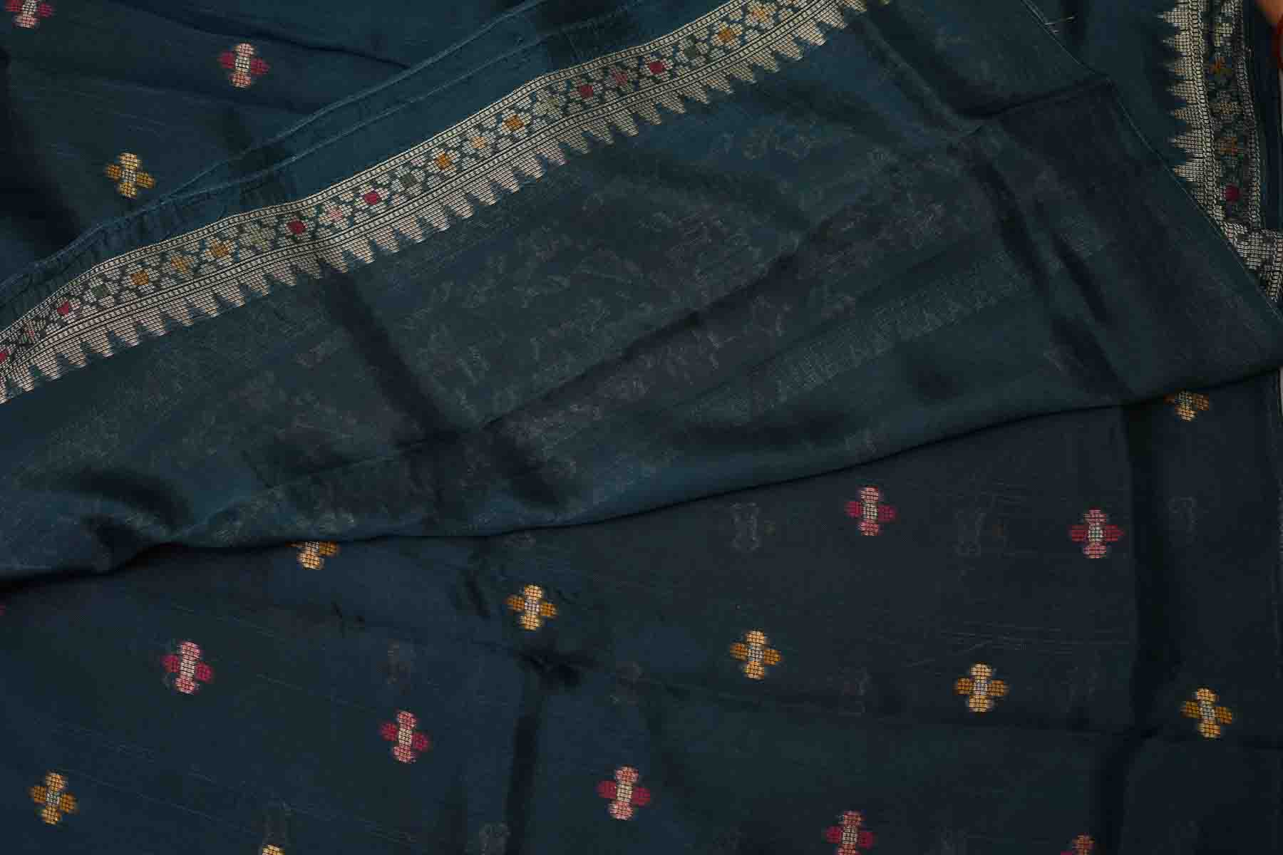 BENARASI GEORGETTE SAREE- AZURE BLUE