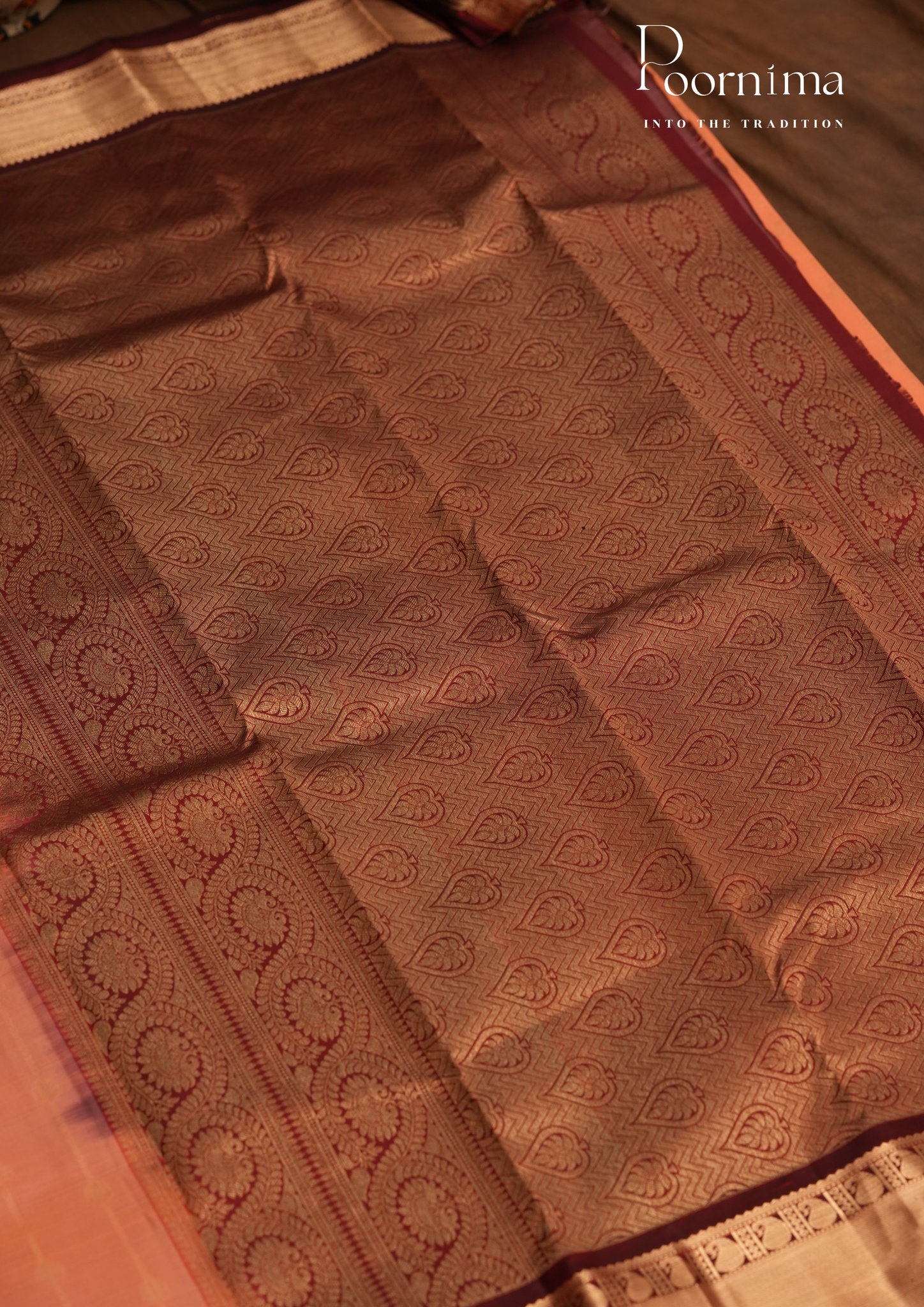 PURE VINTAGE KANCHI PATTU SAREE - KADHAMBARI SILKS