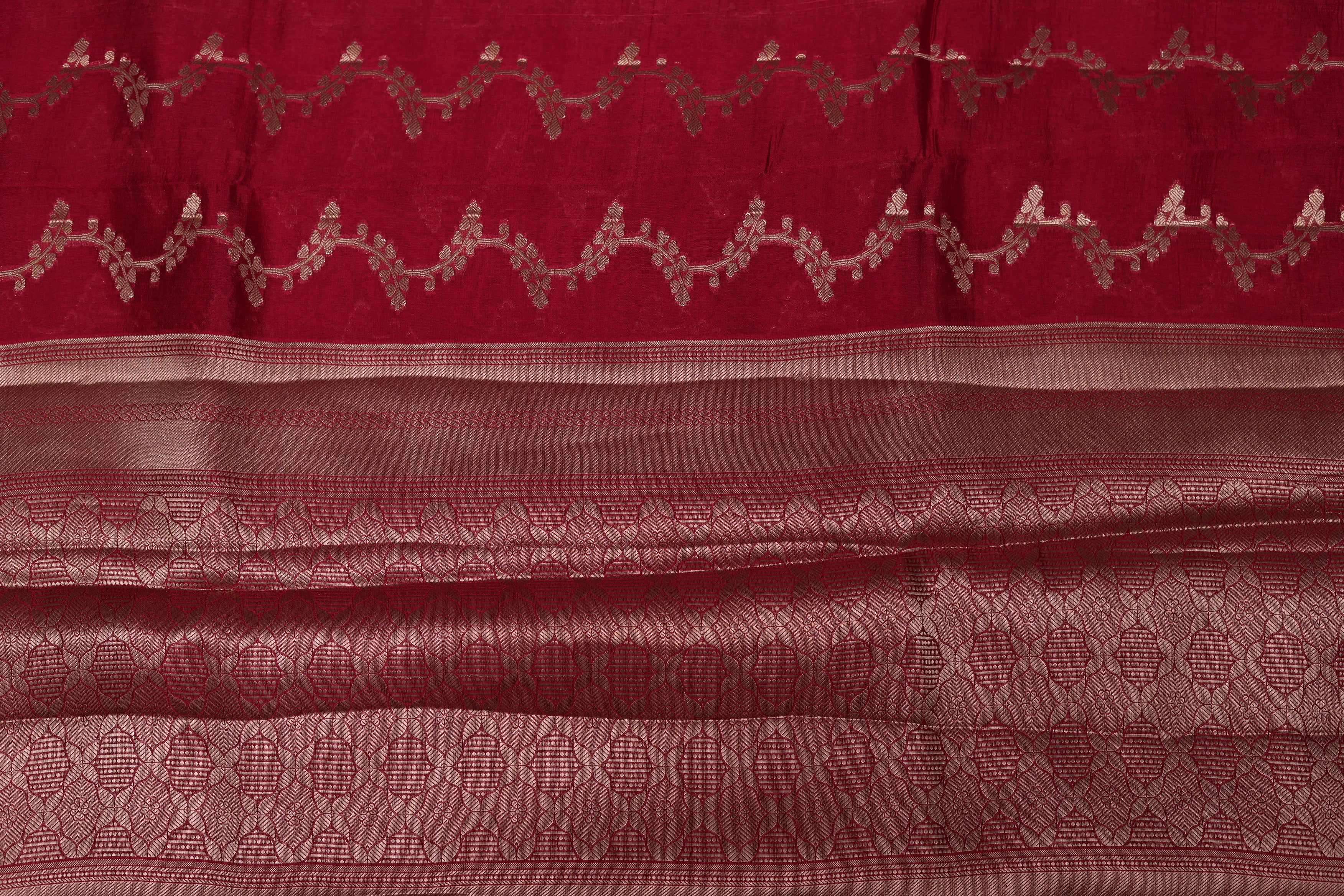 RAW MANGO SAREE- TOMATO RED