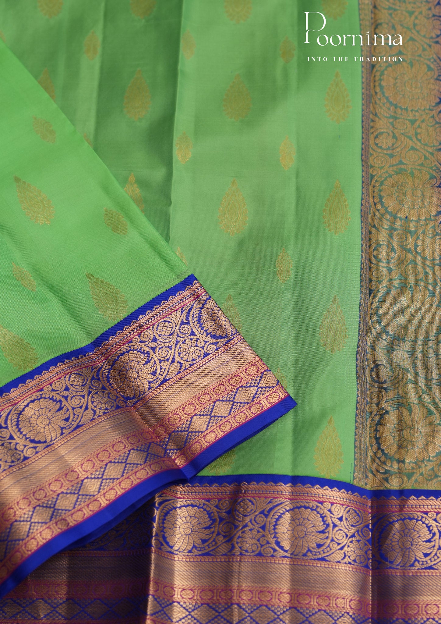 PURE VINTAGE KANCHI PATTU SAREE - KADHAMBARI SILKS