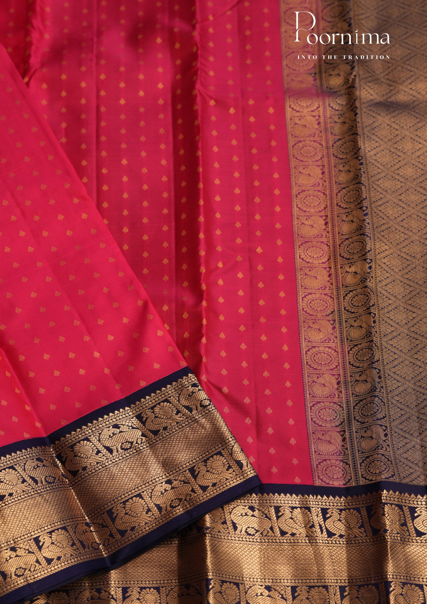 PURE VINTAGE KANCHI PATTU SAREE - KADHAMBARI SILKS