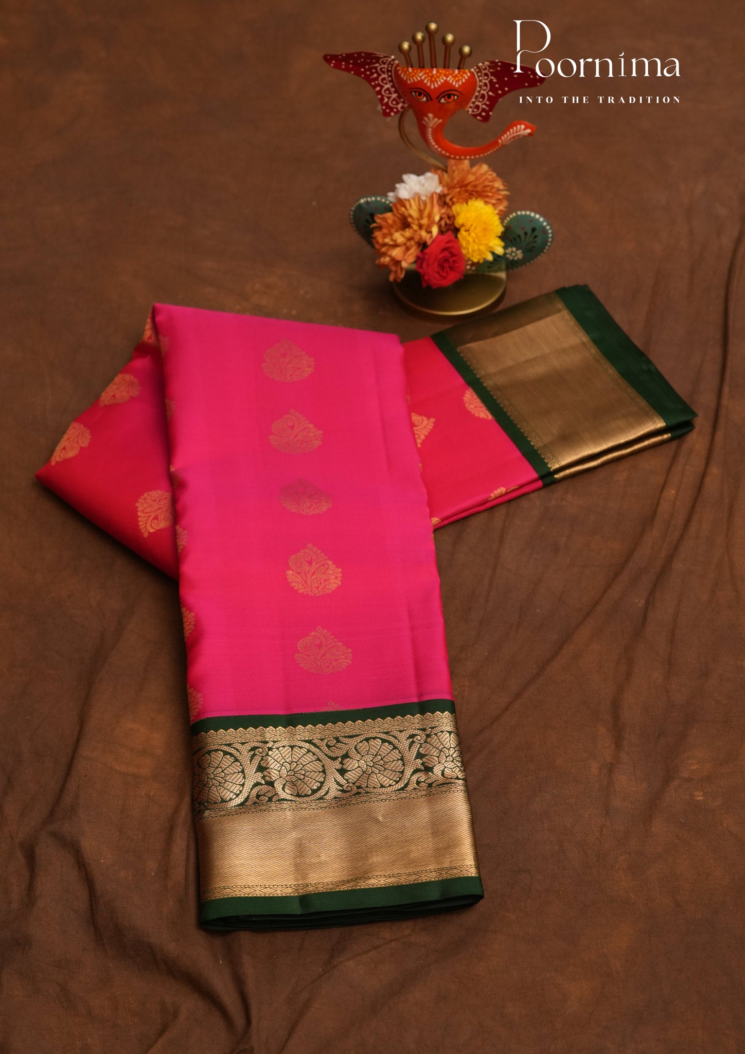 PURE VINTAGE KANCHI PATTU SAREE - KADHAMBARI SILKS