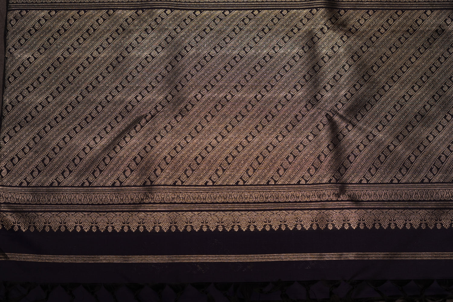 VINTAGE KANJEEVARAM -NAVY BLUE