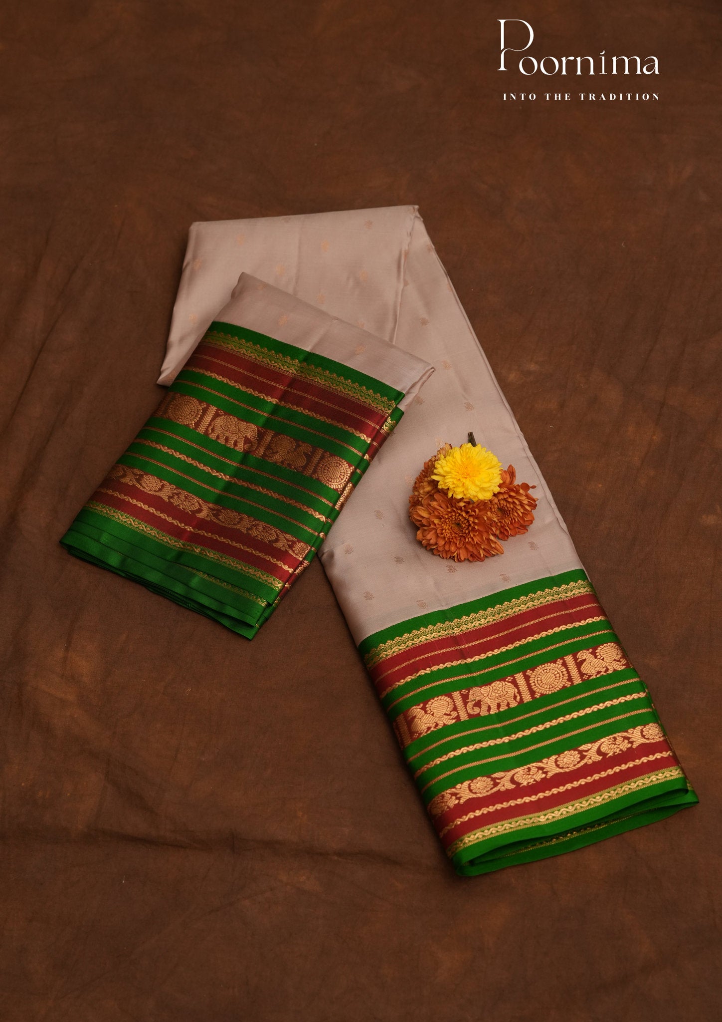 PURE VINTAGE KANCHI PATTU SAREE - KADHAMBARI SILKS
