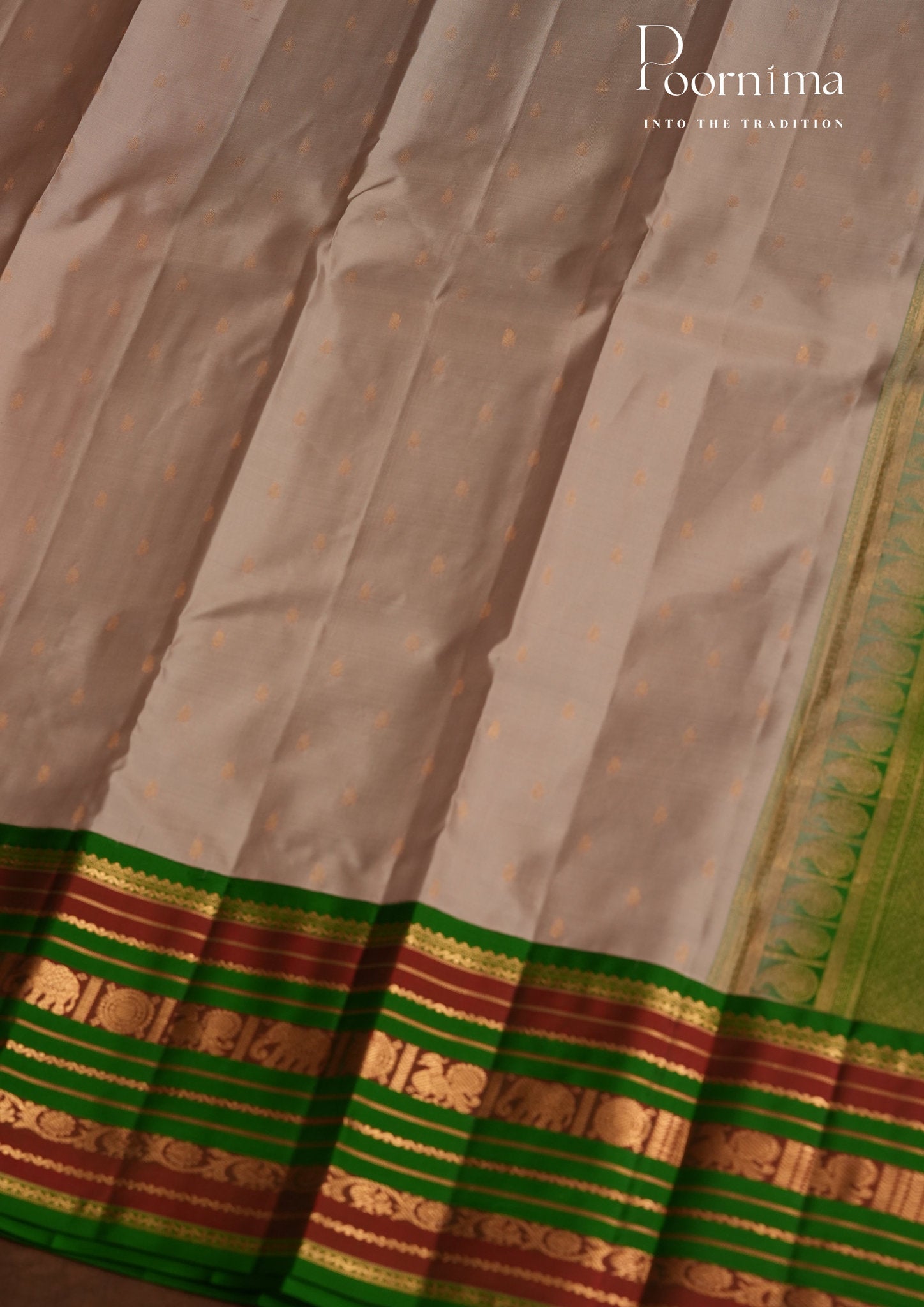PURE VINTAGE KANCHI PATTU SAREE - KADHAMBARI SILKS