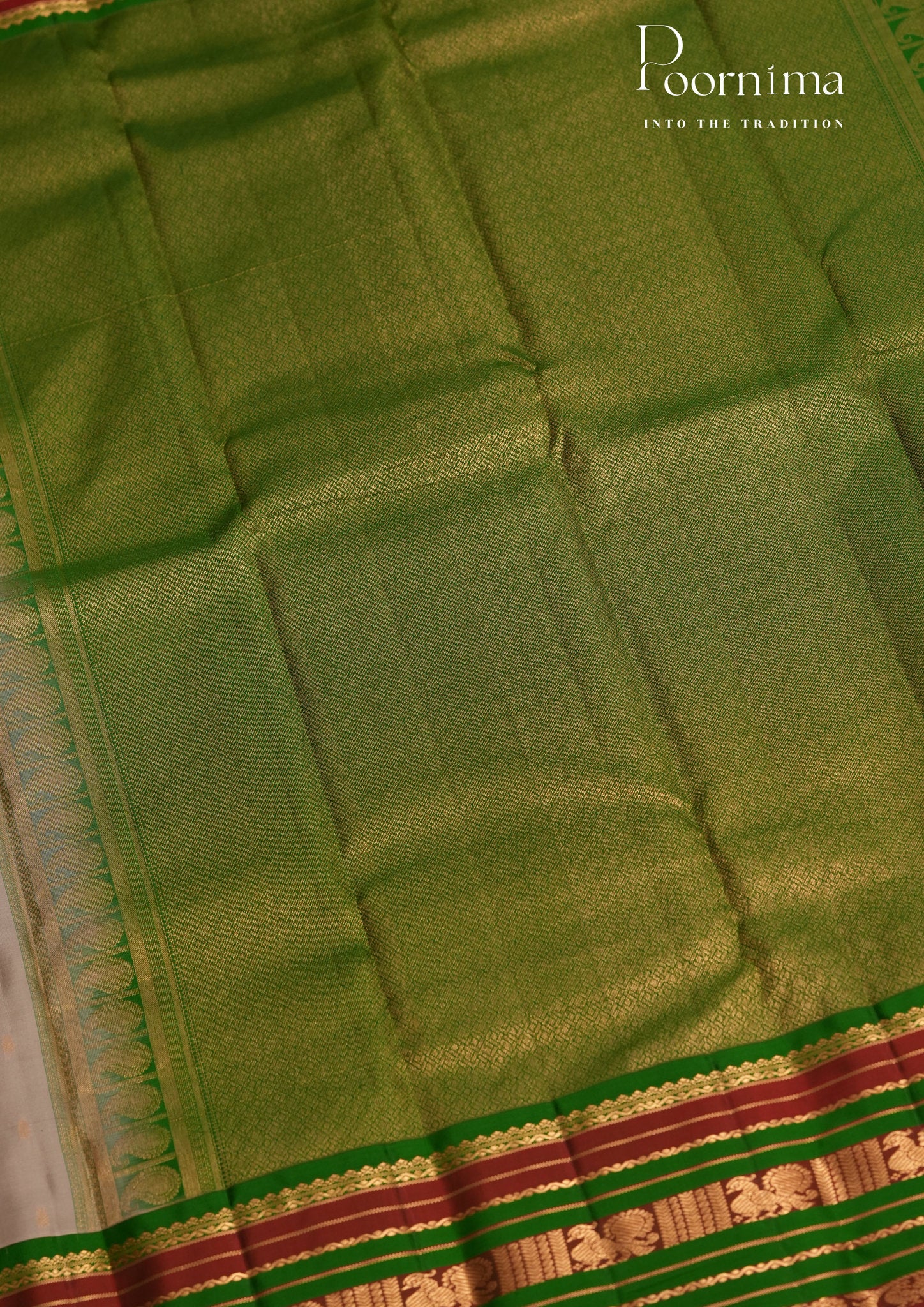 PURE VINTAGE KANCHI PATTU SAREE - KADHAMBARI SILKS