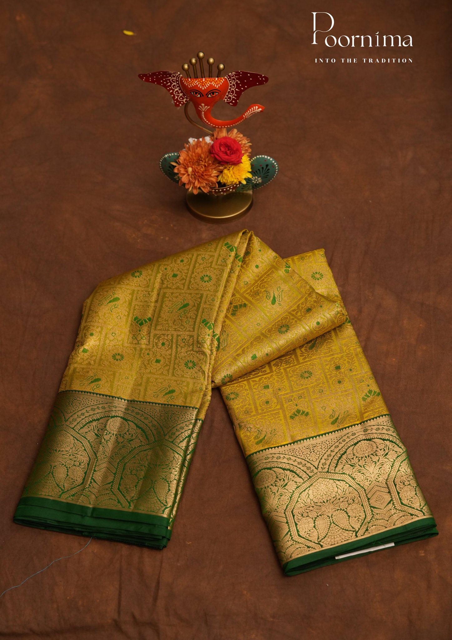 PURE VINTAGE KANCHI PATTU SAREE - KADHAMBARI SILKS