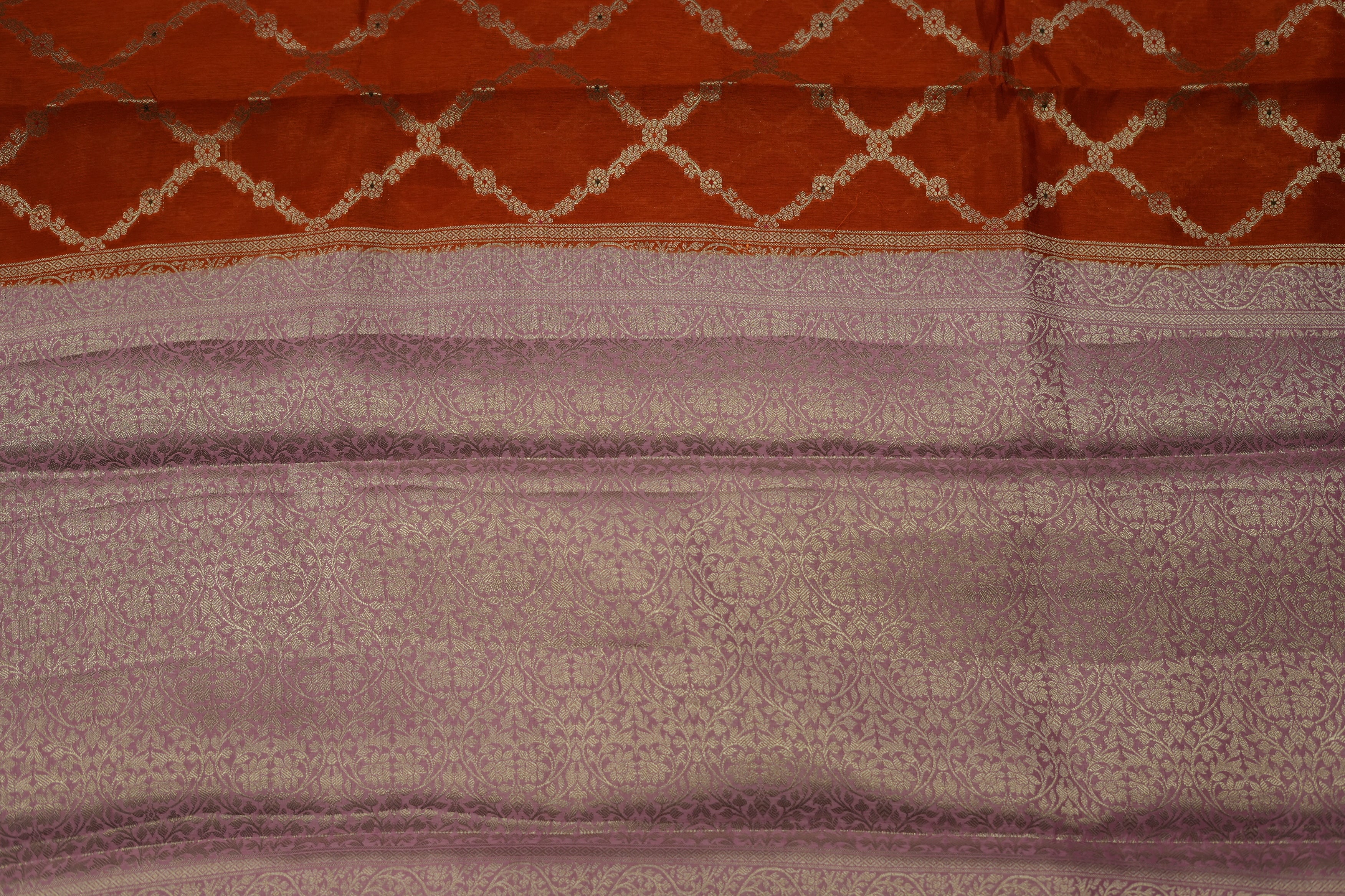 RAW MANGO SAREE- ORANGE