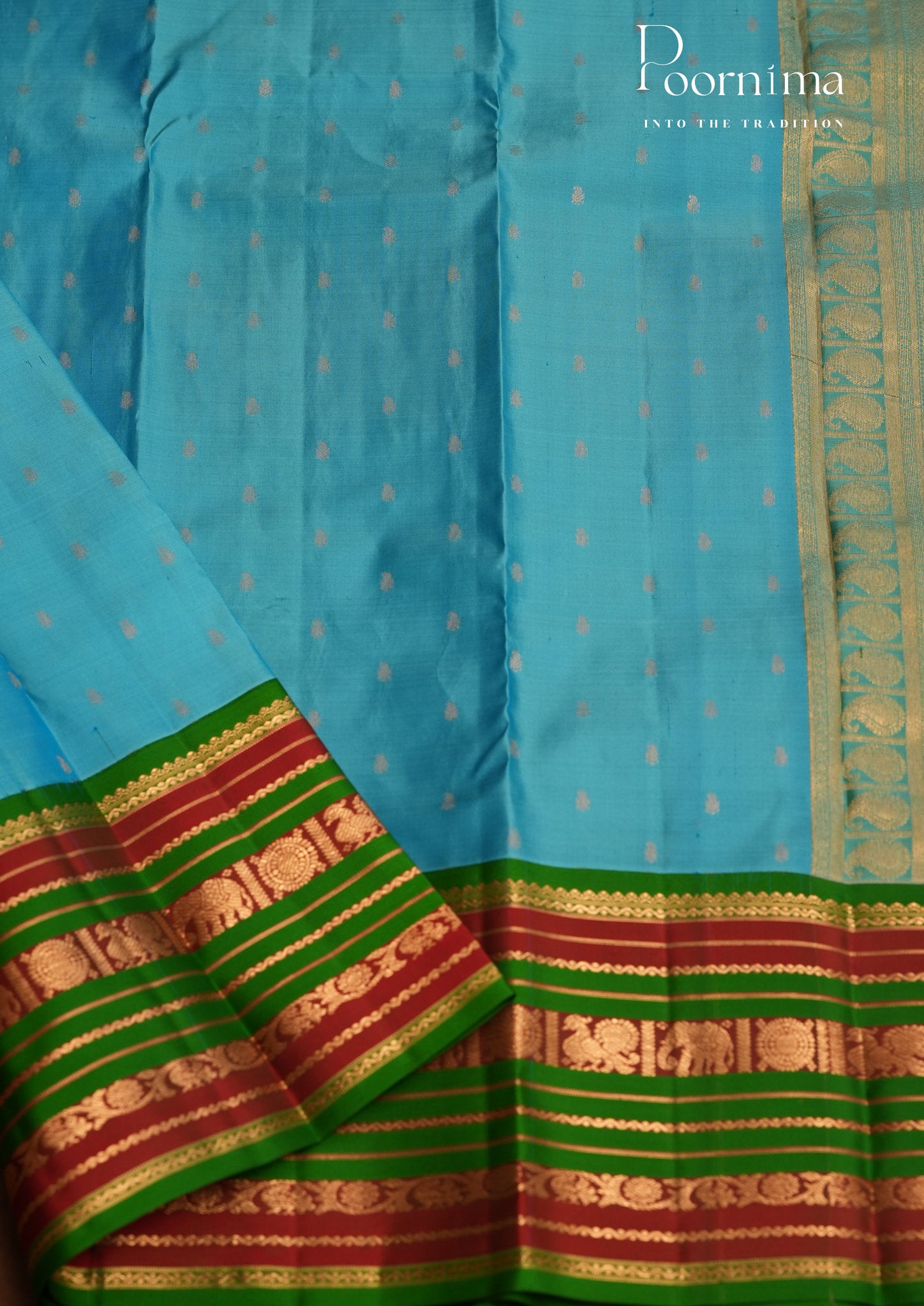PURE VINTAGE KANCHI PATTU SAREE - KADHAMBARI SILKS