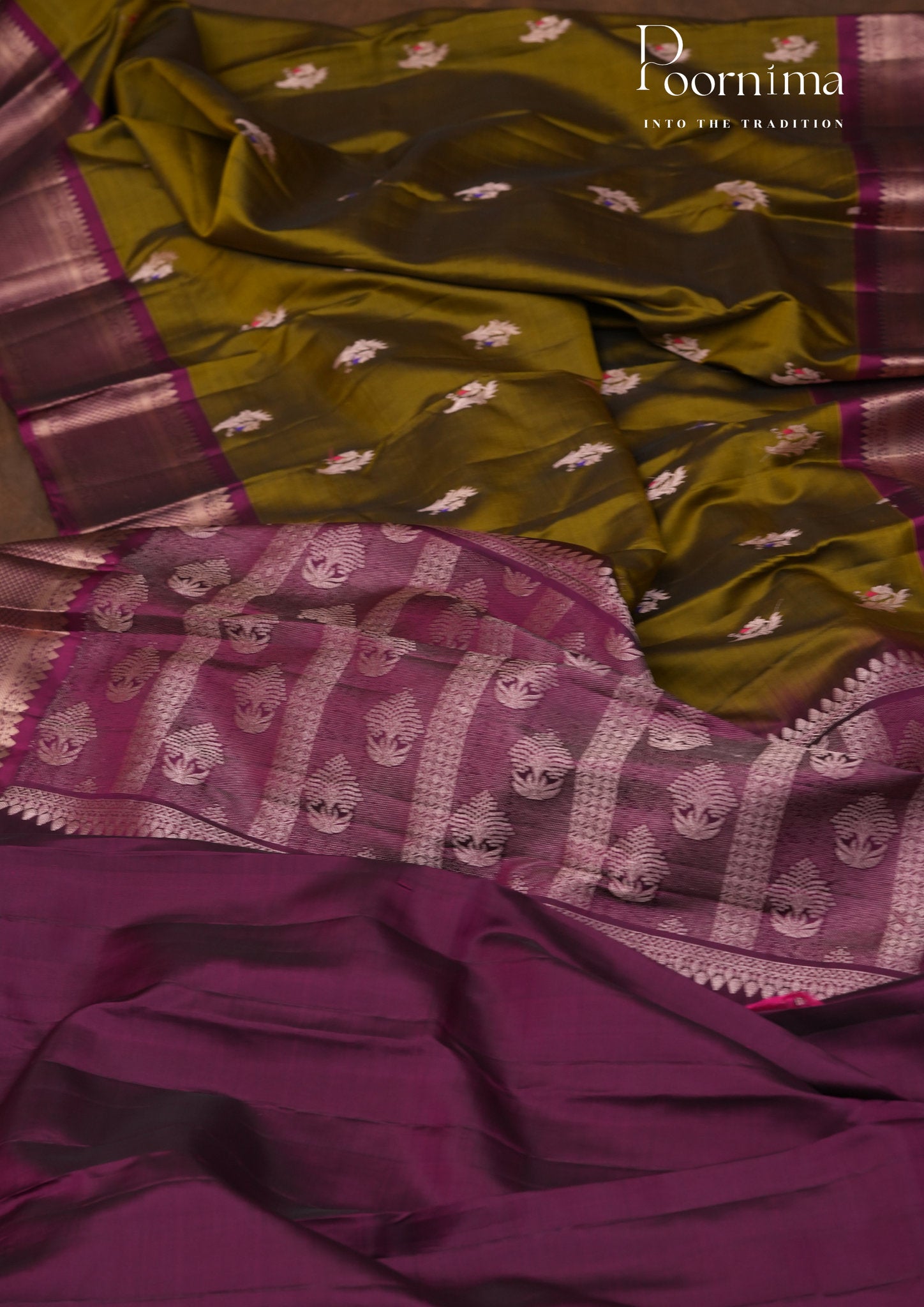 PURE VINTAGE KANCHI PATTU SAREE - KADHAMBARI SILKS
