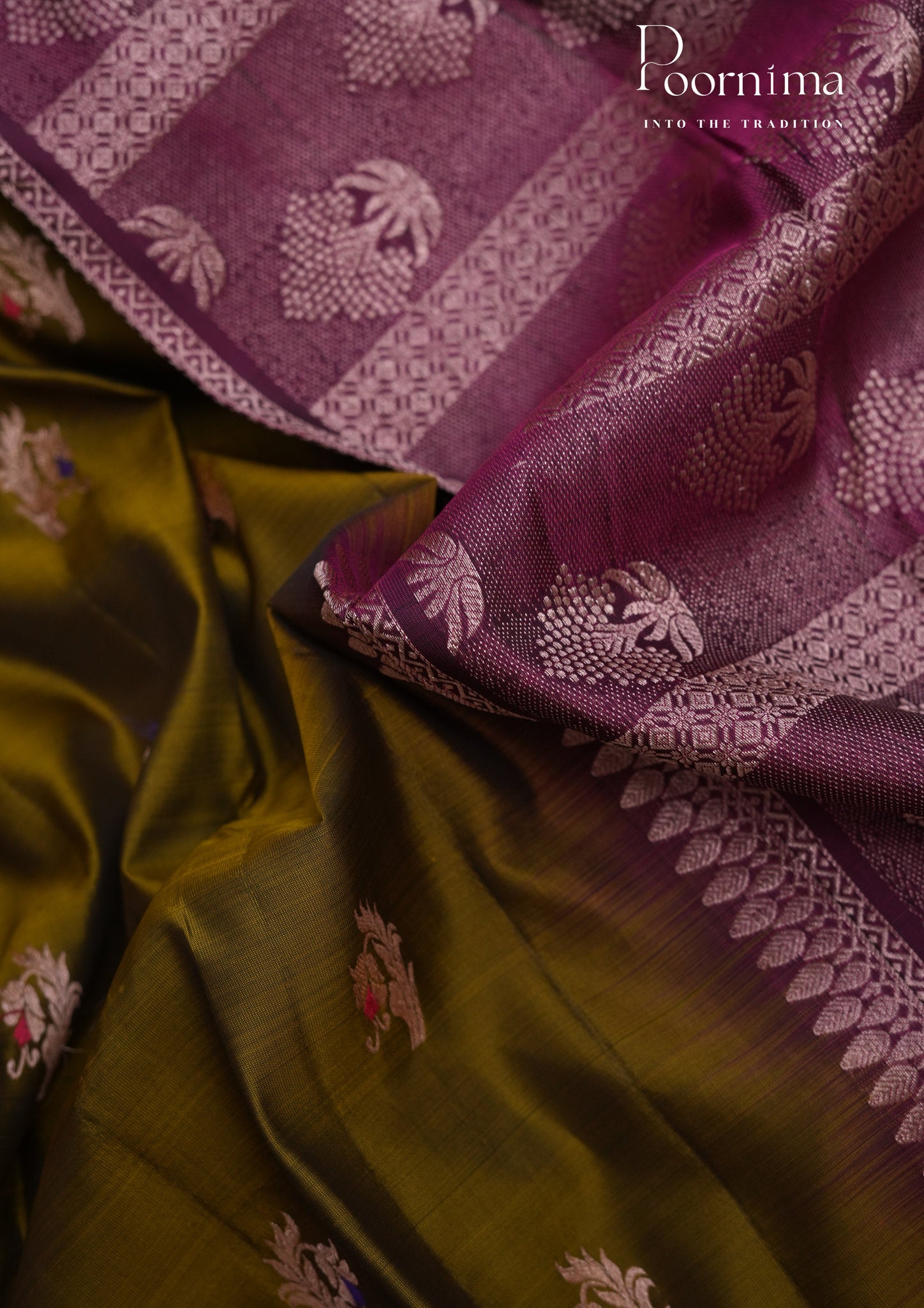 PURE VINTAGE KANCHI PATTU SAREE - KADHAMBARI SILKS