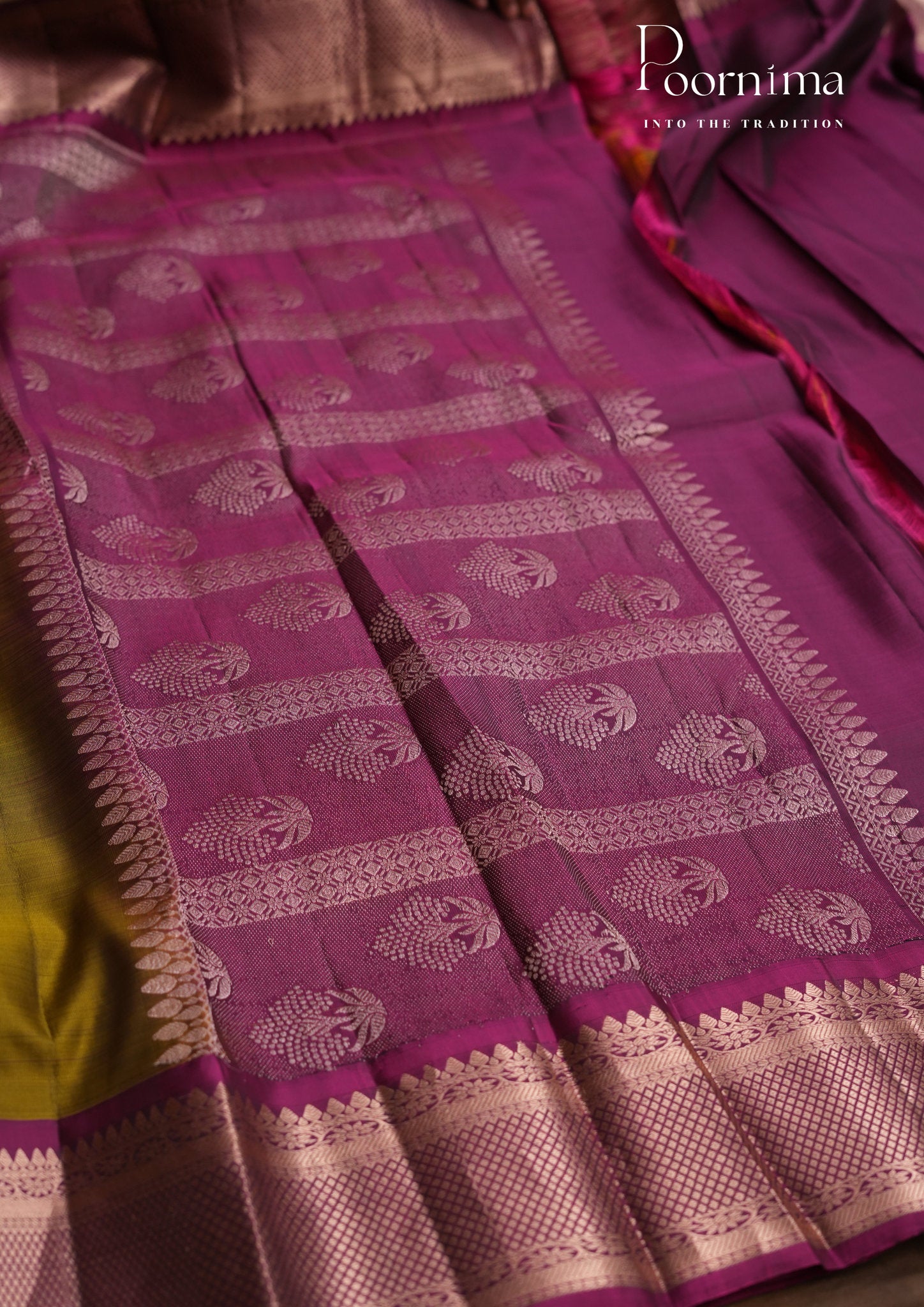 PURE VINTAGE KANCHI PATTU SAREE - KADHAMBARI SILKS