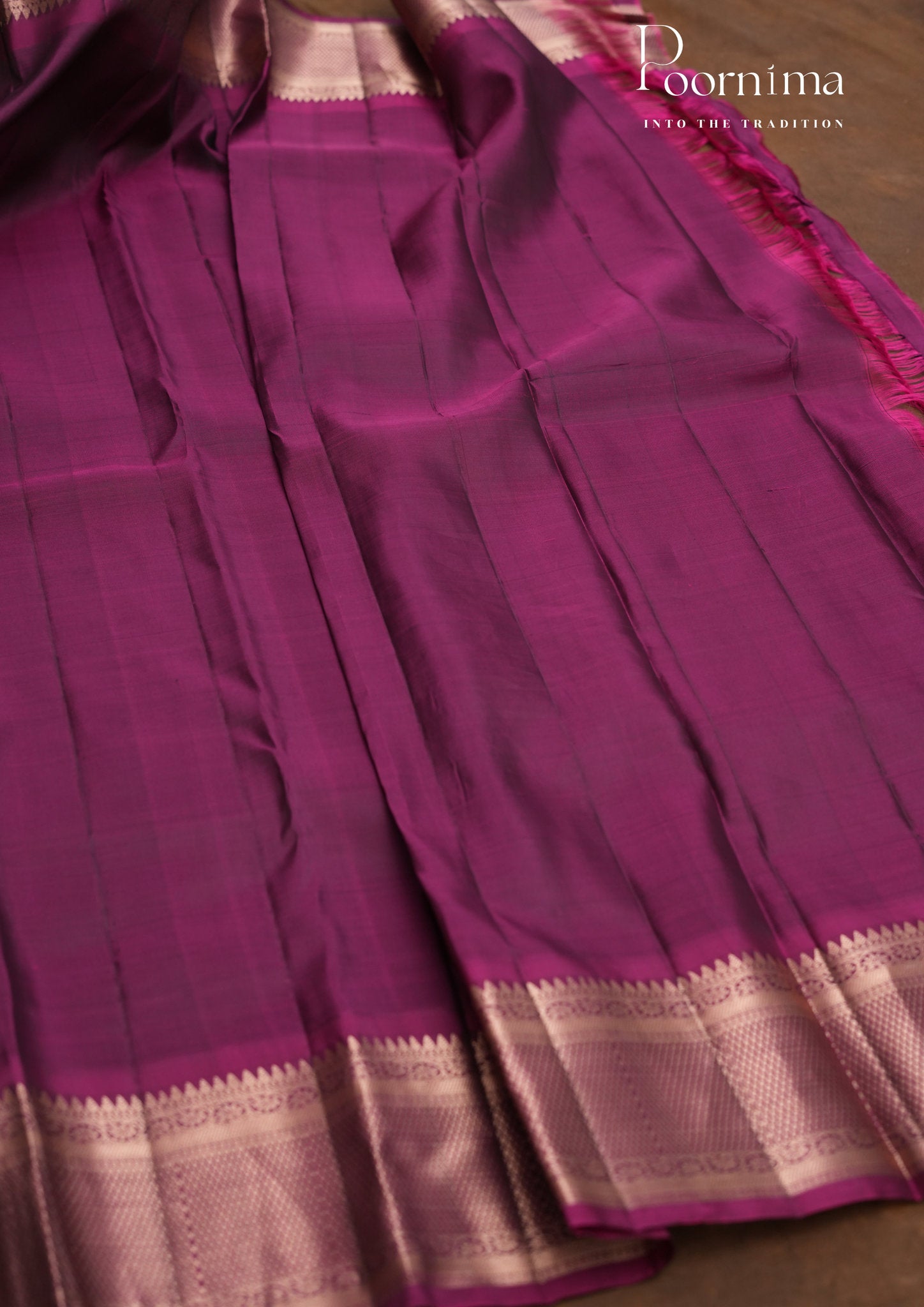 PURE VINTAGE KANCHI PATTU SAREE - KADHAMBARI SILKS